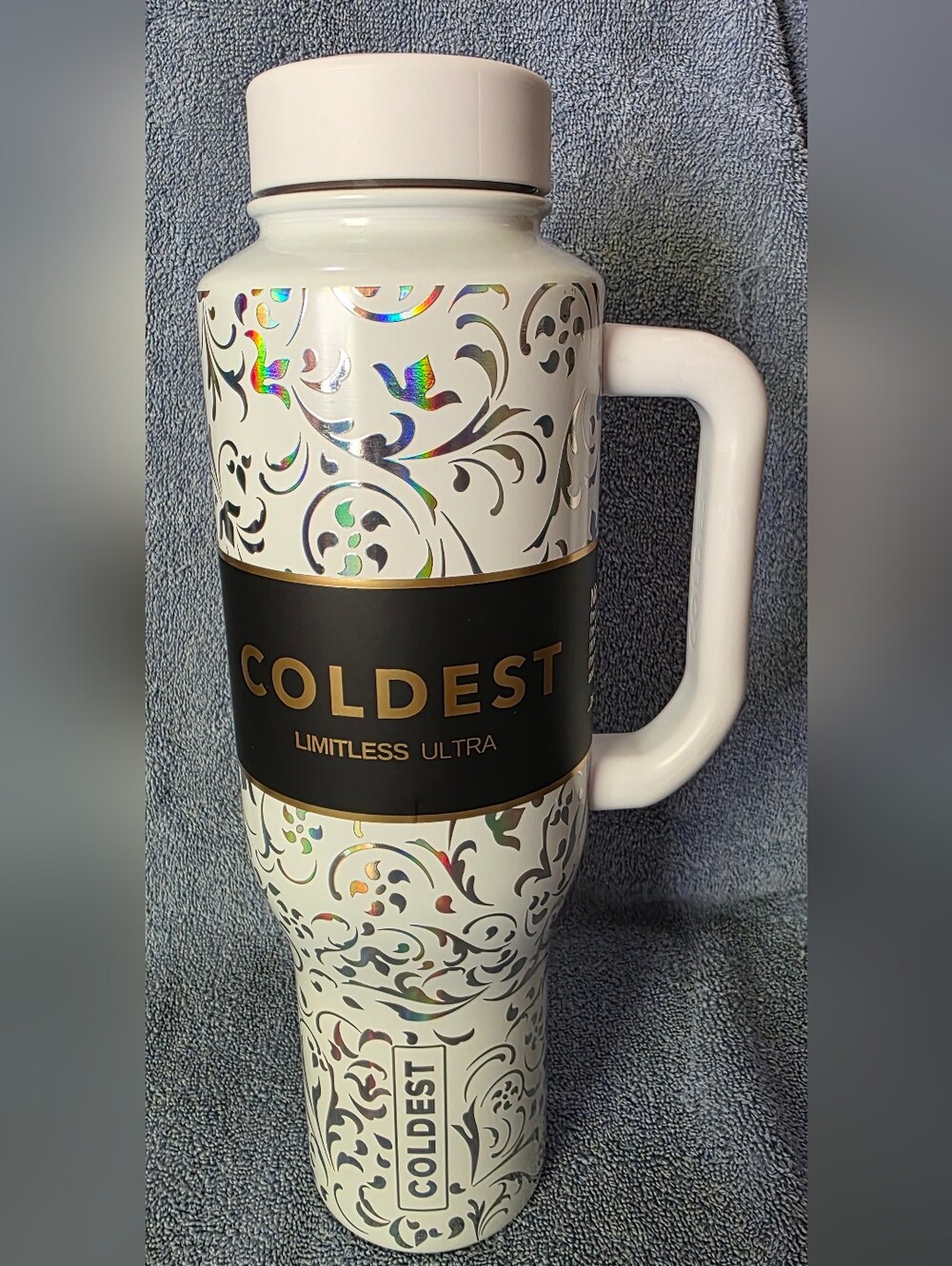 46oz Coldest Limitless Ultra Snowstorm Floral Insulated Water Bottle
